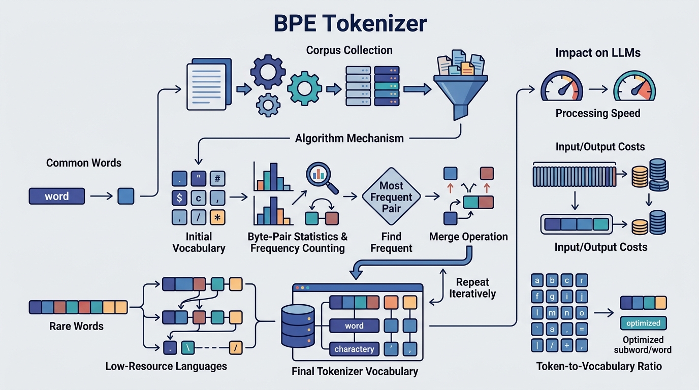 ຕົວແບ່ງໂທເຄັນ BPE (Byte-Pair Encoding Tokenizer)とは？ | Unimon